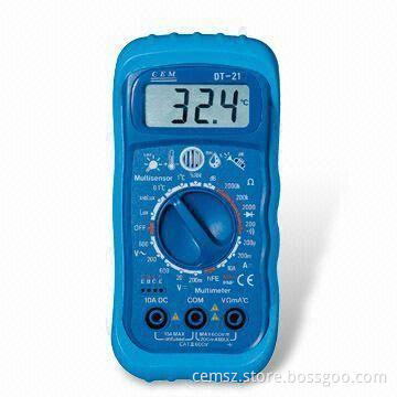 Five-in-one High-performance Multimeter with 2,000 Count Digital LCD Display